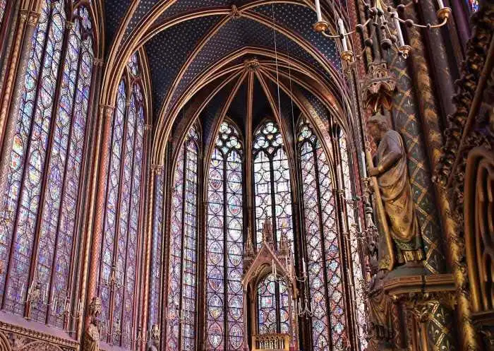 capilla-sainte-chapelle por dentro