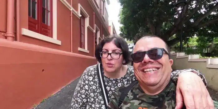 ana y victor recorriendo la orotava