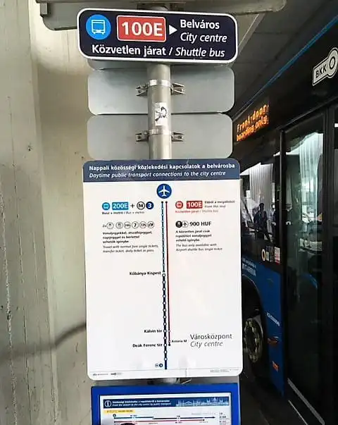 autobus-en-budapest para ir al centro