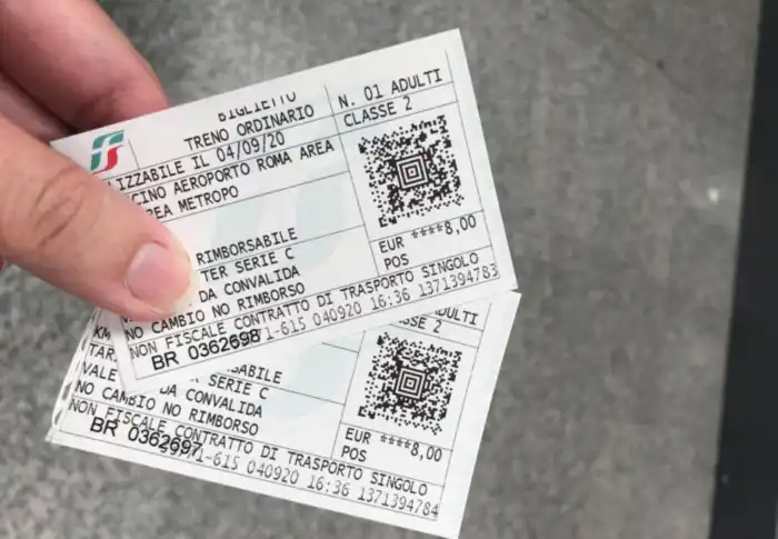 billetes del tren a roma