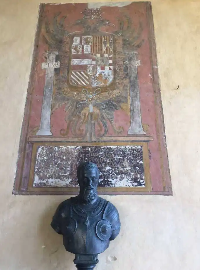 busto carlos V sala monasterio de yuste