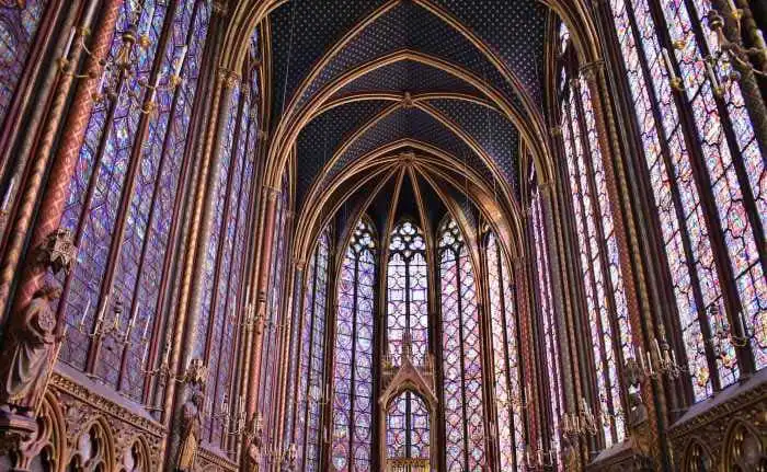 imagen capilla arriba sainte-chapelle