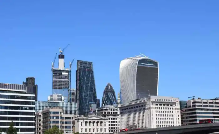vista de la city de londres