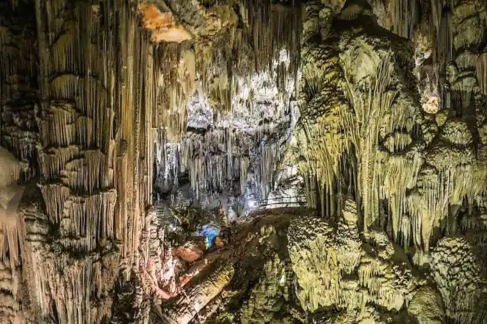 interior cueva de nerja