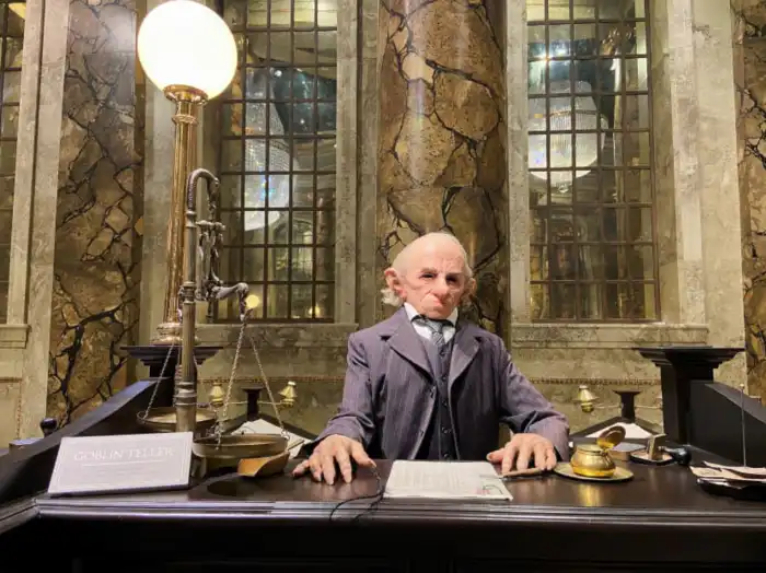 duende en gringotts estudios harry potter
