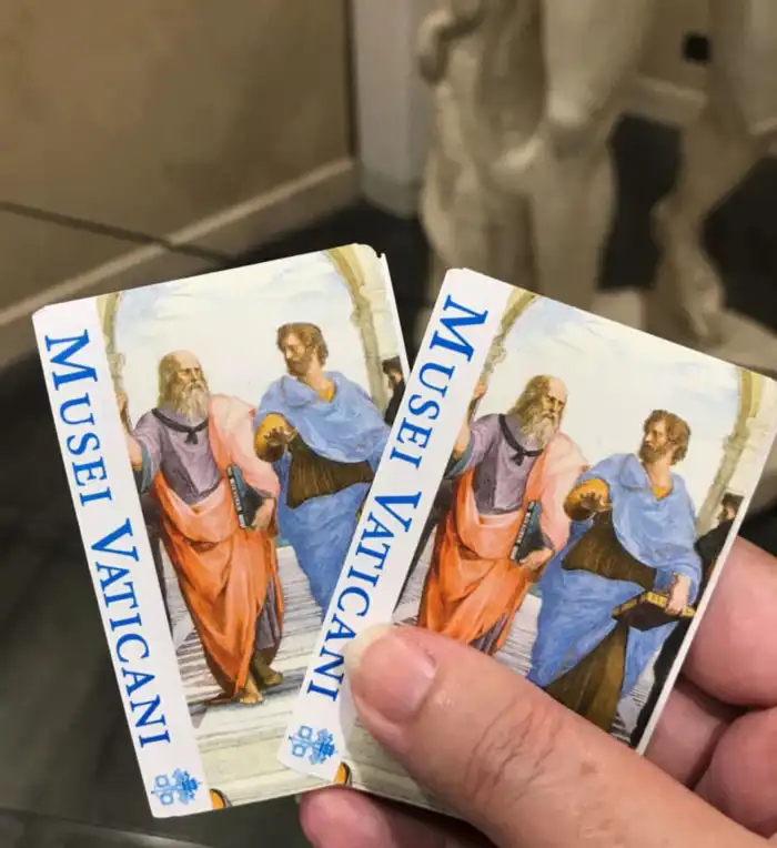 entradas en papel de los museo vaticanos