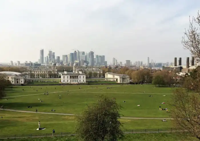 vista frontal de greenwich-park
