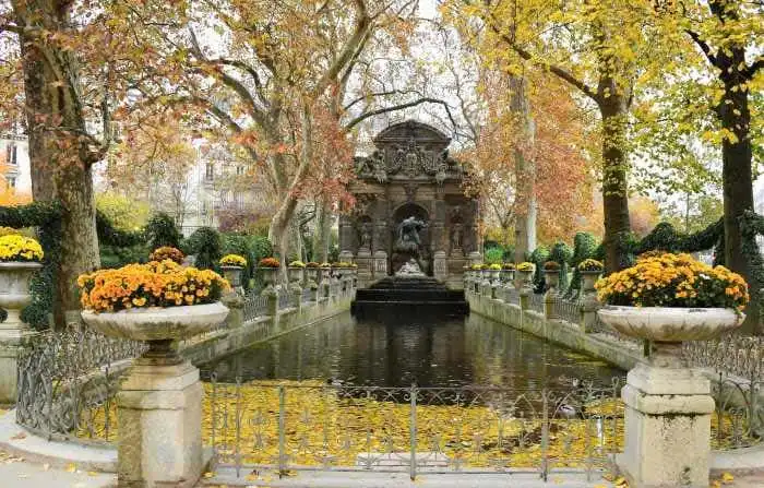 vista general jardines de luxemburgo