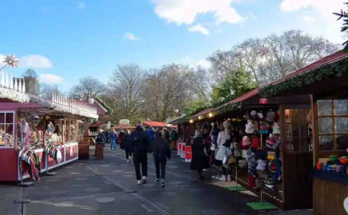 mercadillo winter wonderland en navidad