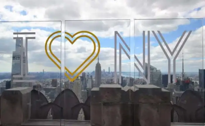 foto desde lo alto del top of the rock en nueva york
