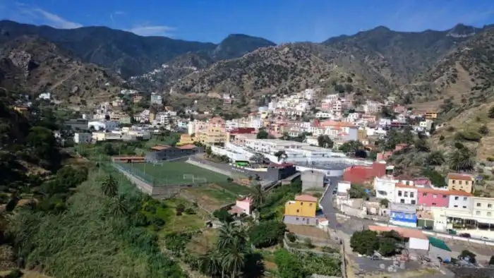 vista general de vallehermoso