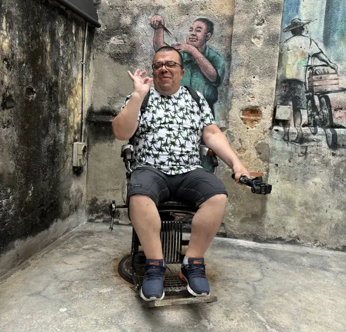 victor de verviajando en uno de sus viajes