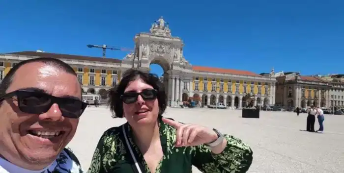 ana y victor del blog de viajes verviajando visitando lisboa