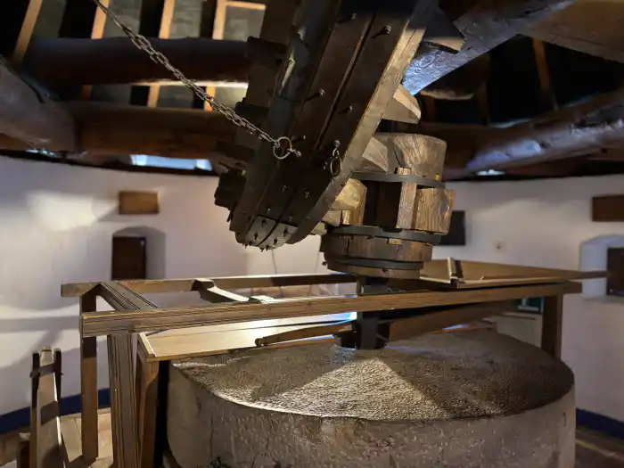interior del molino de viento bolero
